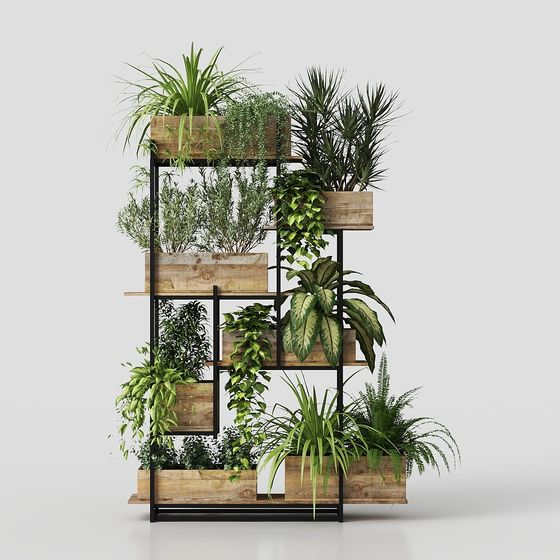 Urban Green Wall 3D model for Modern Design