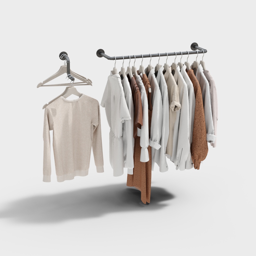 Minimalist bedroom hanger