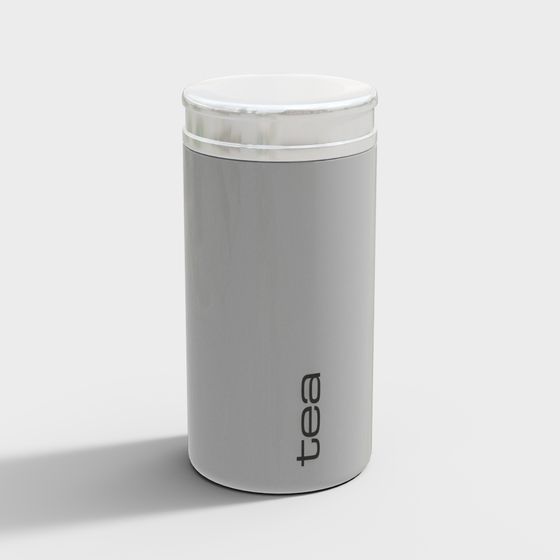 Elegant Tea Canister 3D model for Contemporary Designs