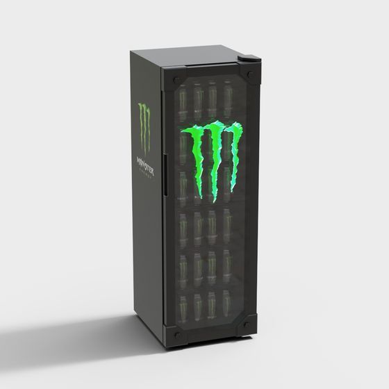 Monster Energy Mini Fridge 3D model