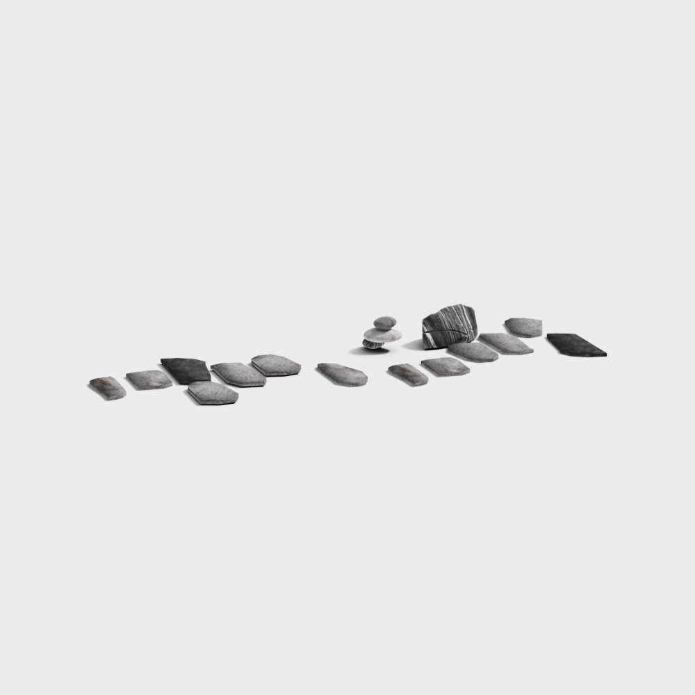 Unique Low-Poly Stone 3D Model for Creative Projects