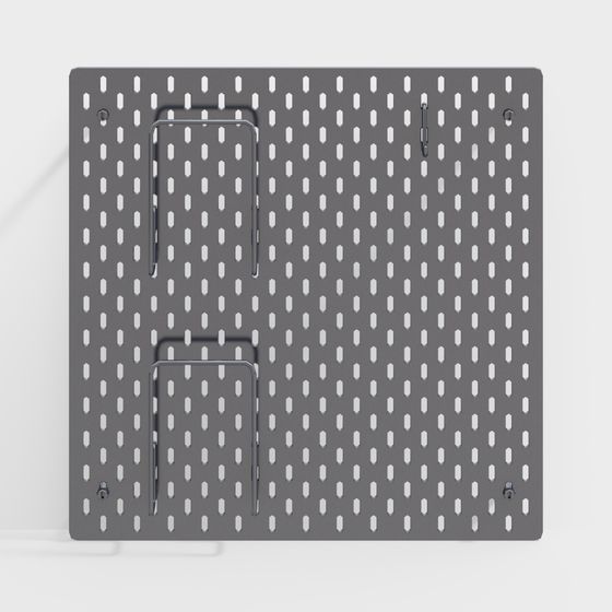 Industrial Hook Board 3D model