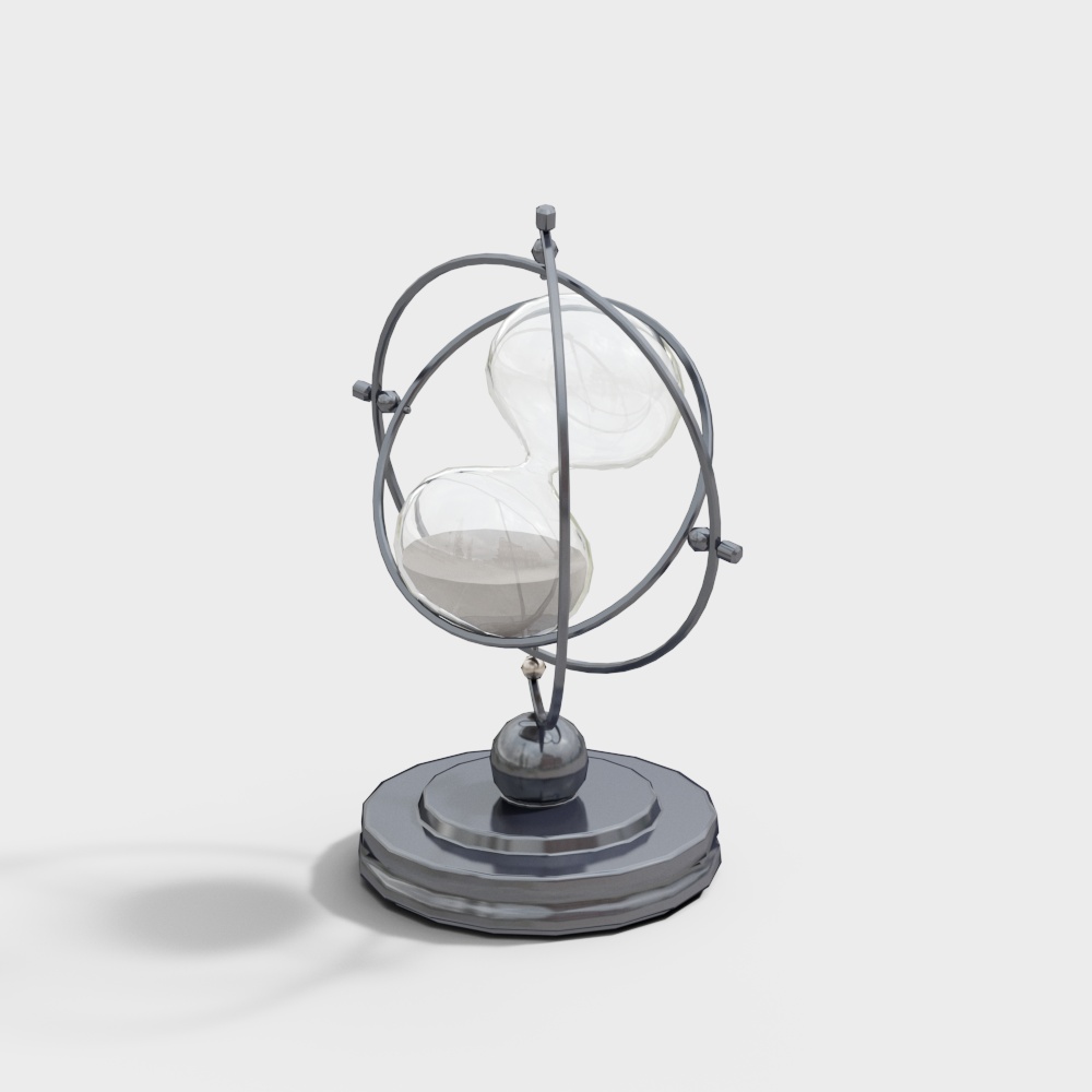 Elegant Hourglass 3D model for Modern Aesthetics