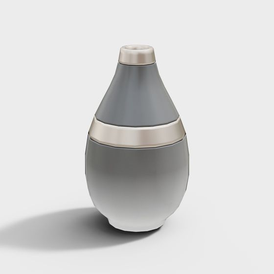 Elegant Low-Poly Vase 3D model for Sophisticated Spaces