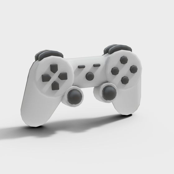Low Poly Game Controller 3D model