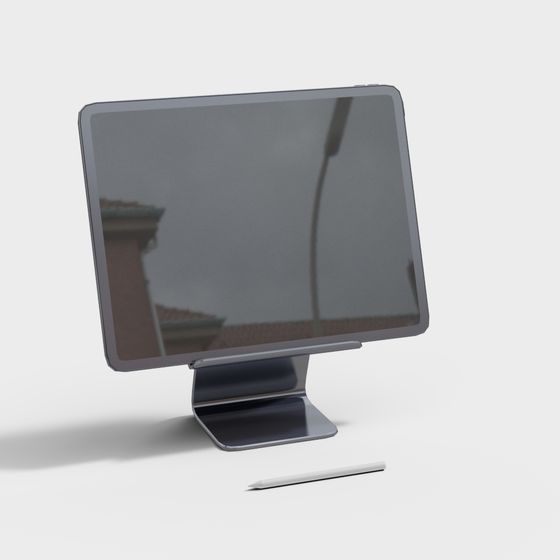 Low-Poly High-Detail Monitor 3D model