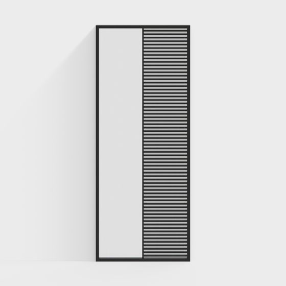 Stripe Door 3D model for Modern Aesthetics