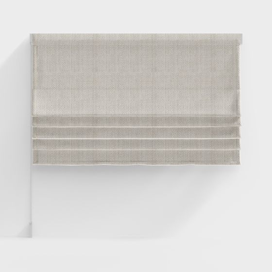 Elegant Roman Shade 3D model for Modern Interiors
