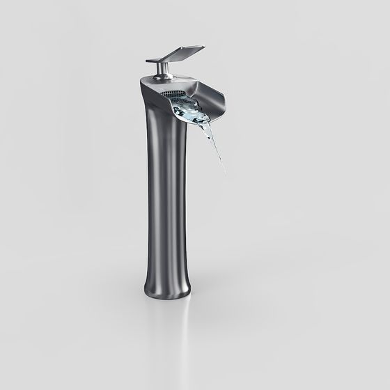 Stylish Low-Poly Faucet 3D model for Creative Projects