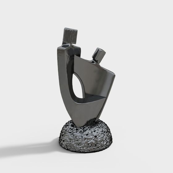 Abstract Sculpture Low-Poly 3D Model