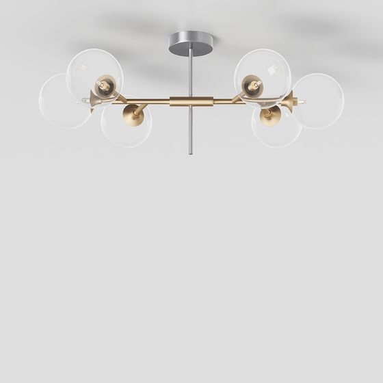 Elegant Modern Chandelier 3D model
