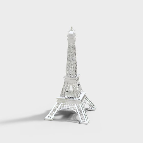 Eiffel Tower Low-Poly 3D model