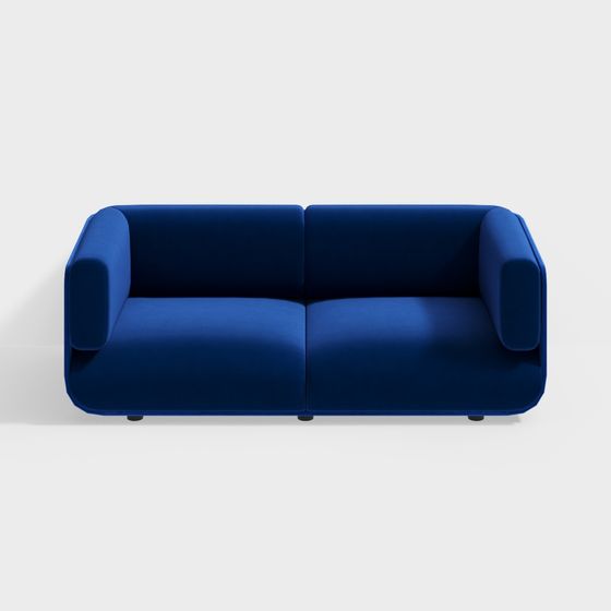 Stylish Low-Poly 3D Sofa Model for Creative Designs