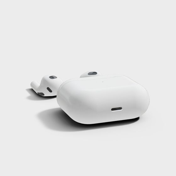 Stylish Low-Polygon Headphone 3D model