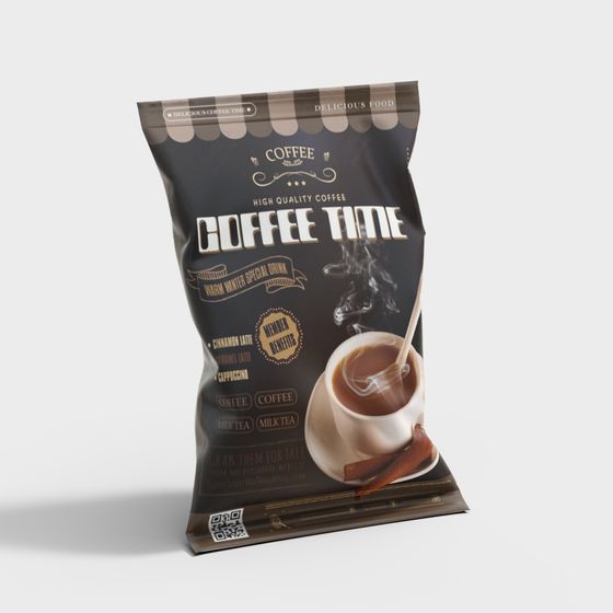 Coffee Time 3D Model for Artistic Creations