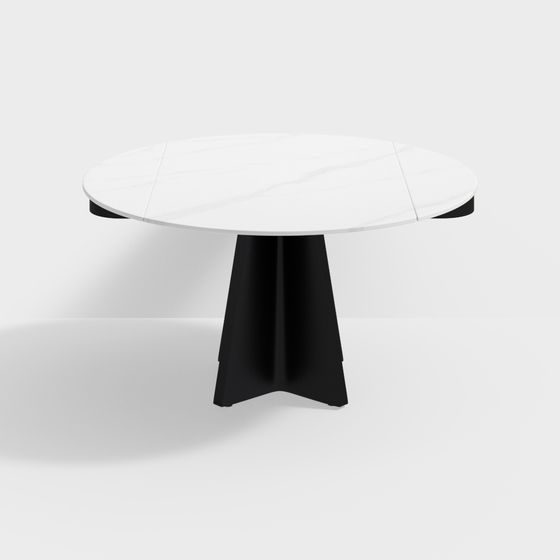 Urban Minimalist Dining Table 3D model