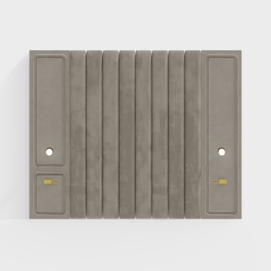 Stylish Low-Poly Concrete Wall 3D model