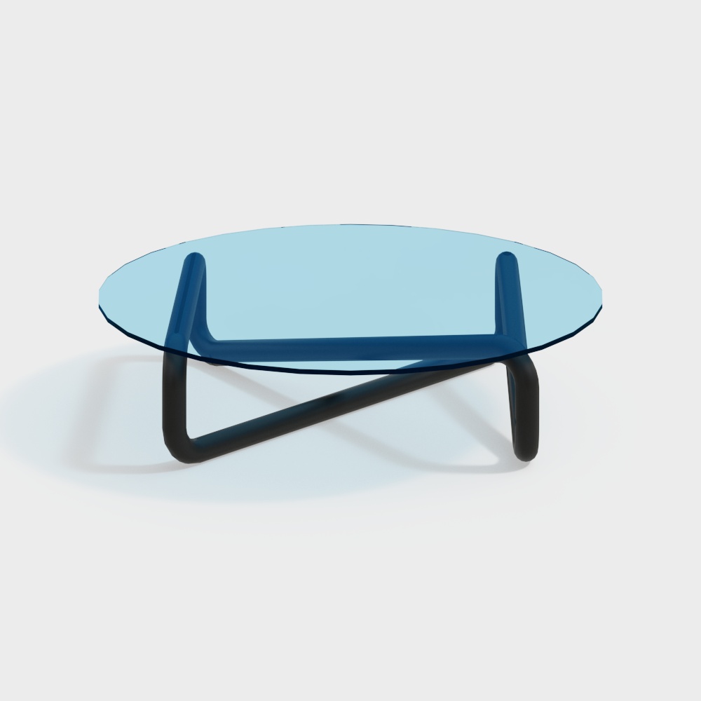 Modern blue coffee table