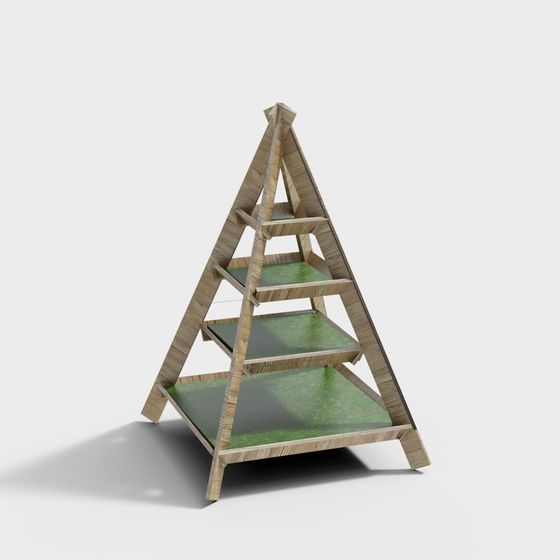Unique Triangular Display Stand 3D model