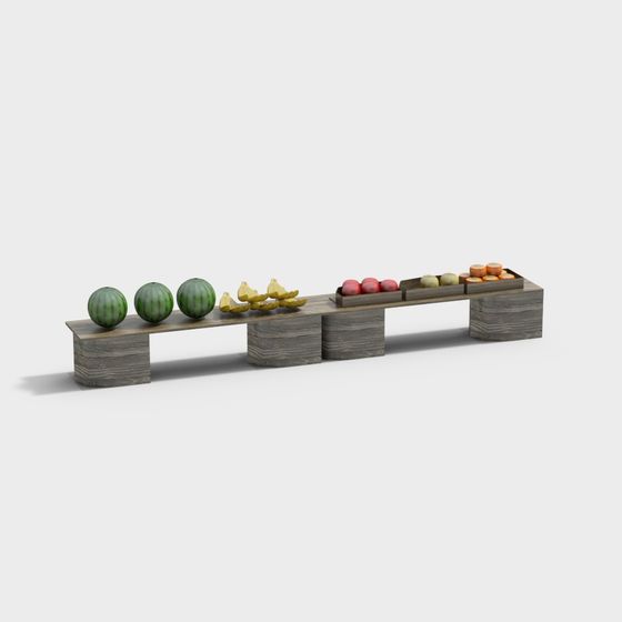 Fruit Display Stand 3D model
