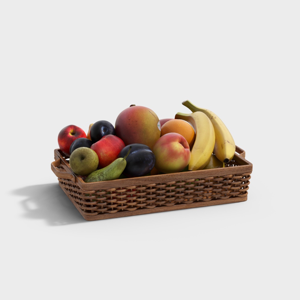 Combinaison de fruits banane, pomme et poire