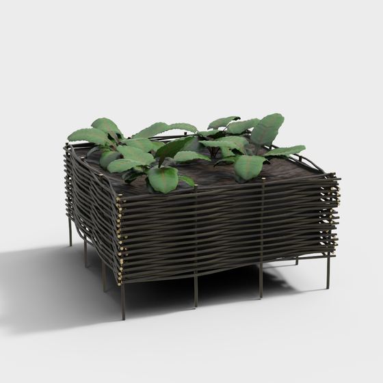 Woven Garden Box 3D model
