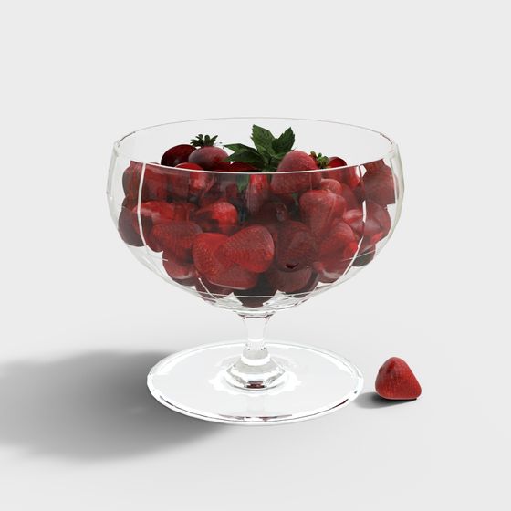 Strawberry Delight 3D model