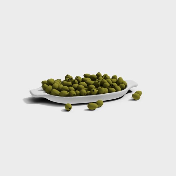 Low-poly Olive Dish 3D model