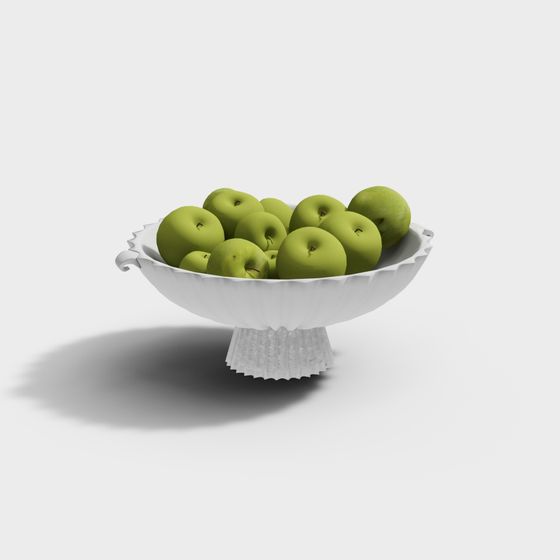 Apple Bowl 3D model for Creative Projects