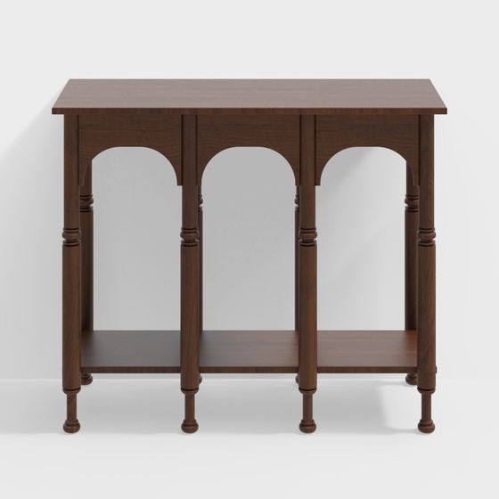 Retro Style Side Table 3D model for Modern Design