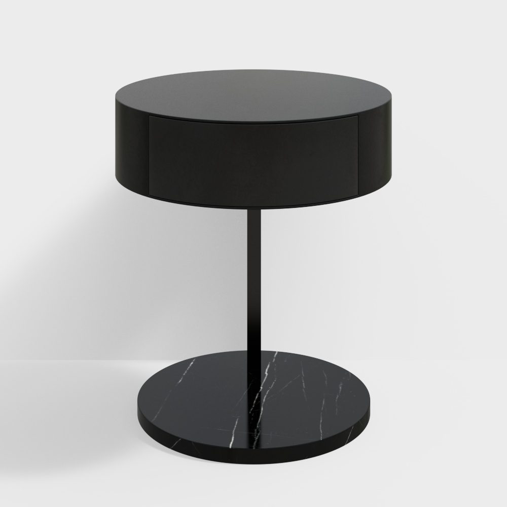 ET1001 원형 침대 협탁