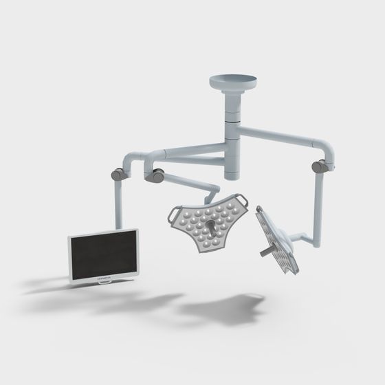 Futuristic Medical Surgical Light 3D model for Modern Design