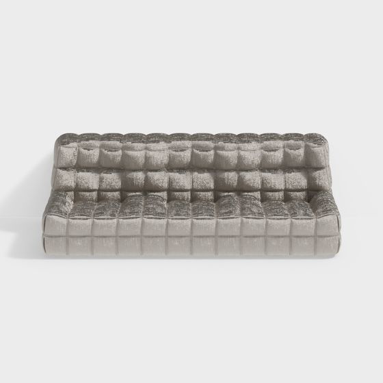 Vintage Tufted Sofa 3D model for Modern Interiors