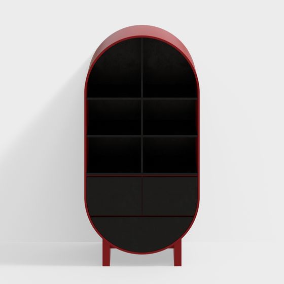 Arc Bookshelf 3D model – Modern Aesthetic Design