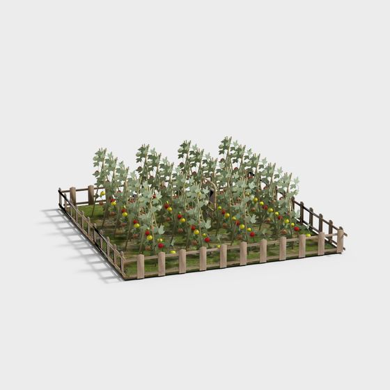 Charming Countryside Courtyard 3D model