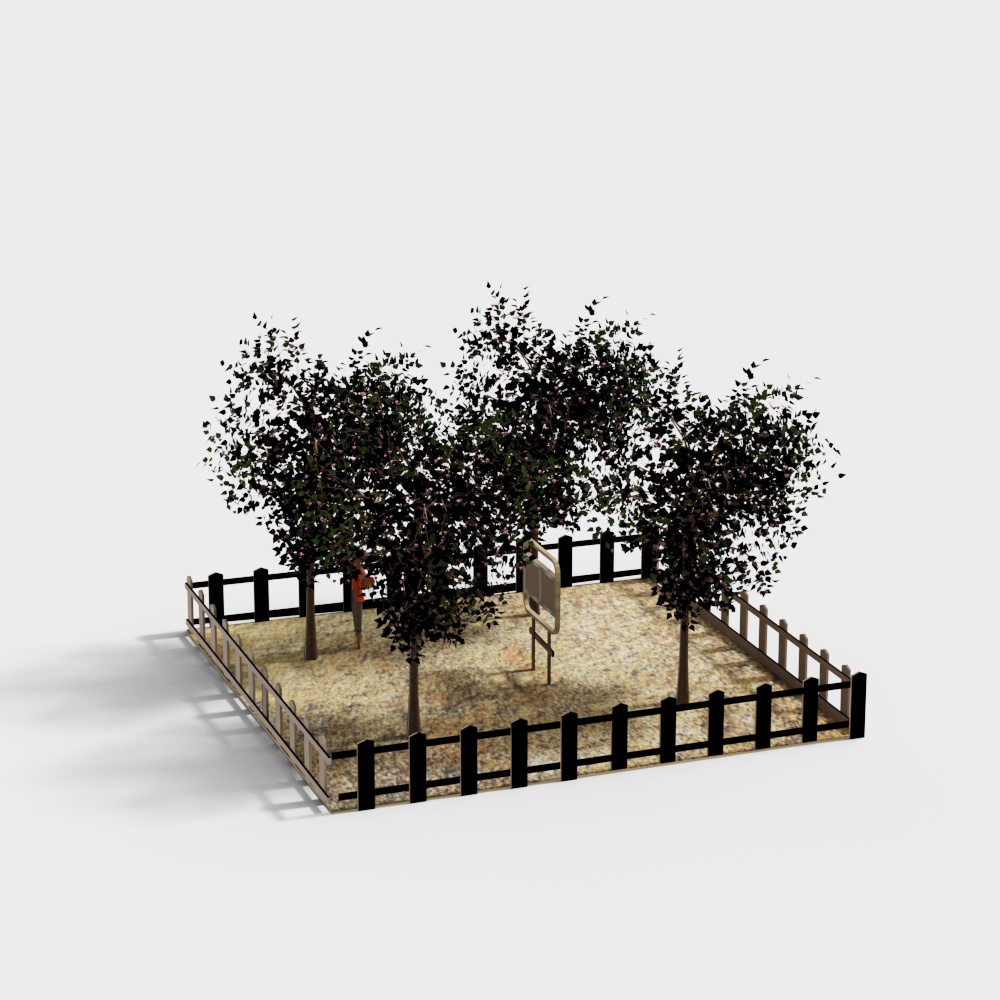 Village shared farm view