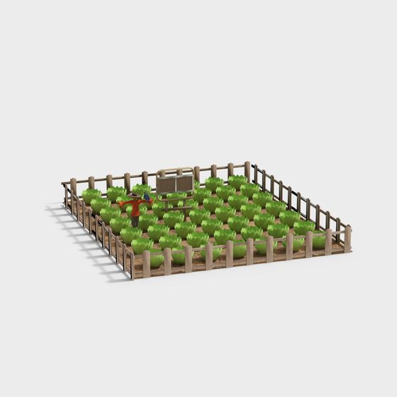 Rustic Courtyard 3D model