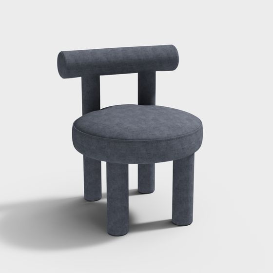 Stylish Minimalist Chair 3D model for Contemporary Spaces