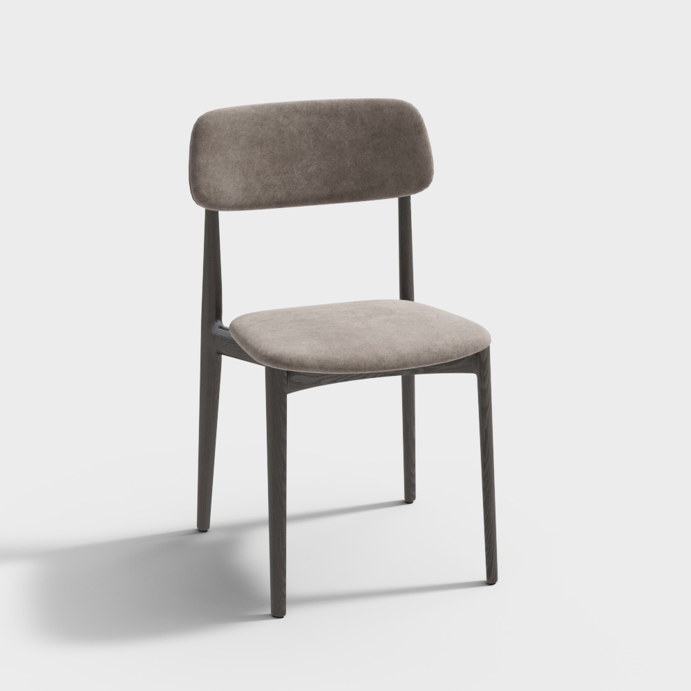 곡선형 식탁의자