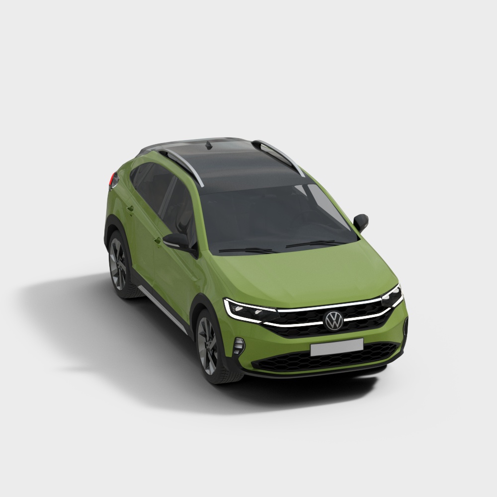 Low Poly High Detail ID.4 SUV 3D Model
