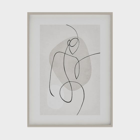 Abstract Dancer 3D model - Modern Art Concept