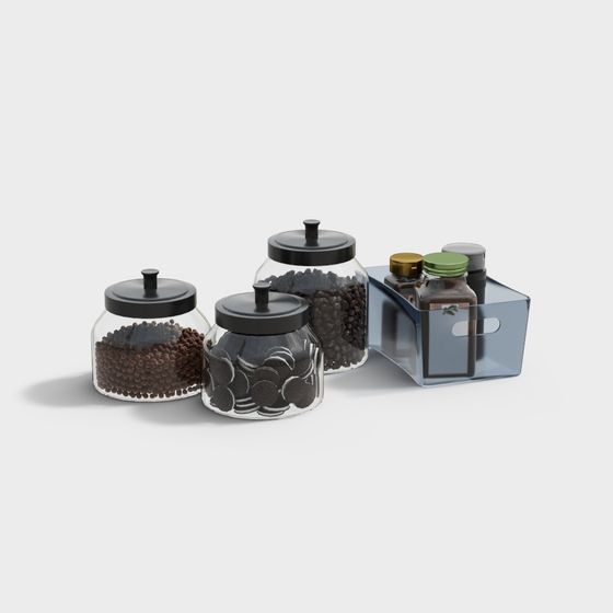 Low Poly Storage Jar Collection 3D model