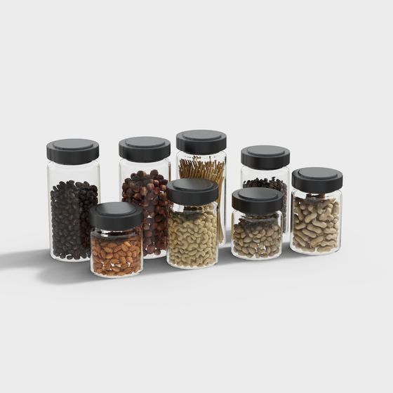 Minimalist Glass Jar 3D model