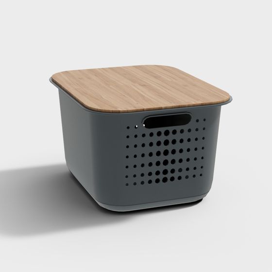 Stylish Square Storage Basket 3D model