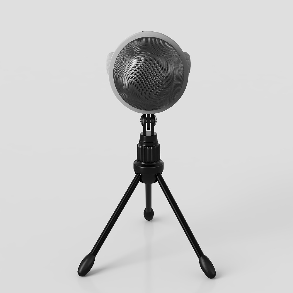 Stylish Low-Poly Microphone 3D model