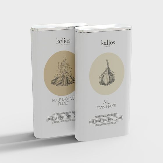 Kalios Olive Oil and Garlic Tin 3D model