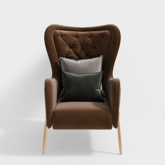 Retro Wing Chair 3D model