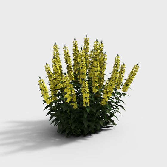 Vibrant Sunflower Bush 3D model for Creative Projects