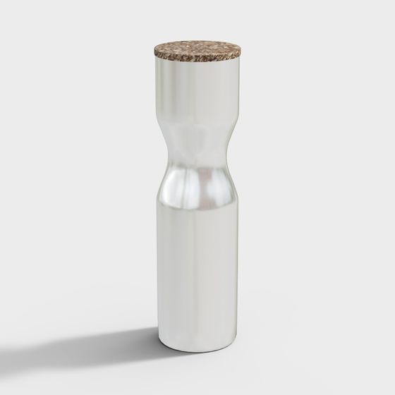 Minimalist Metal Vase 3D model