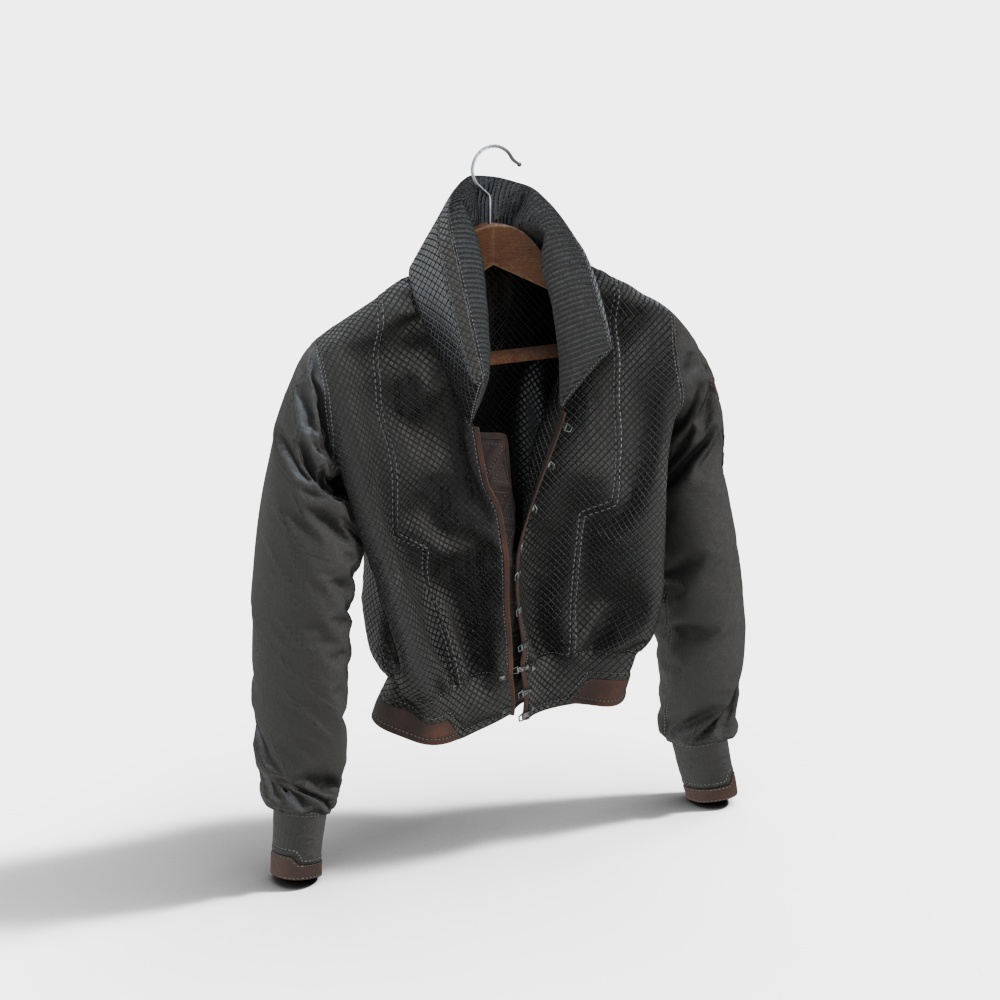 Stylish Low-Poly Jacket 3D model